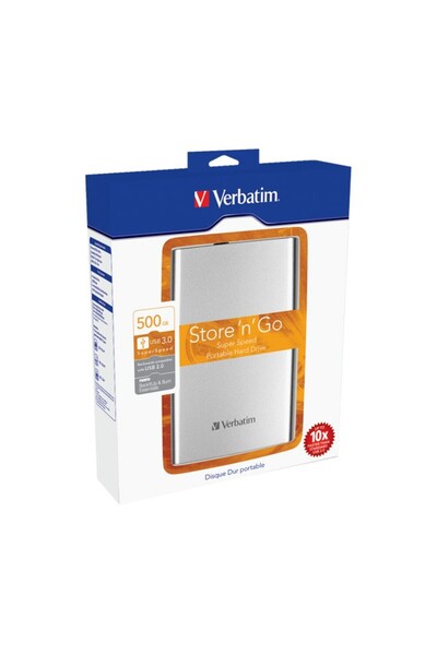 Verbatim HDD extern 2.5 inch 500GB USB 3.0 argintiu