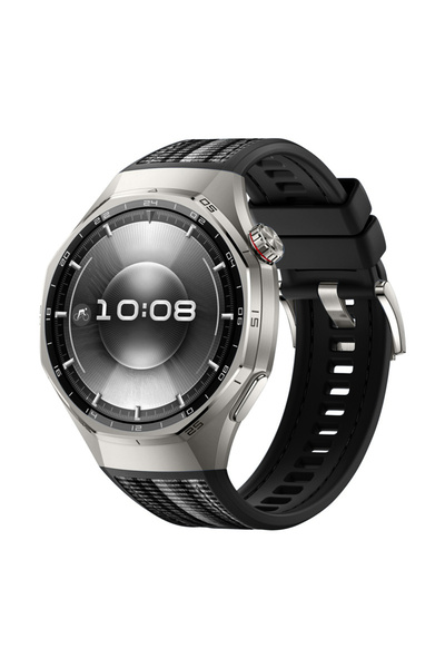Sneezy Huawei Watch GT6 Pro 46mm İle Uyumlu Örgü Desen Metal Tokalı Silikon A...