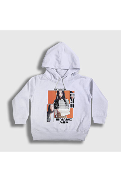 Presmono Unisex Kids White Camera Enami Asa Babymonster Hooded Sweatshirt 591...