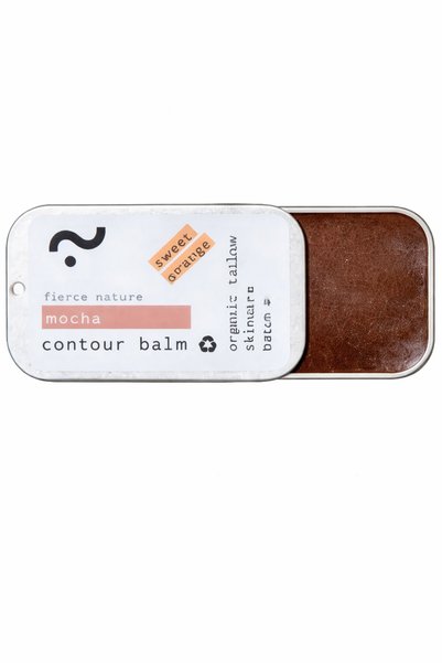 fierce nature Mocha Contour Balm | Natural Tallow Skin Care | Sweet Orange Scent