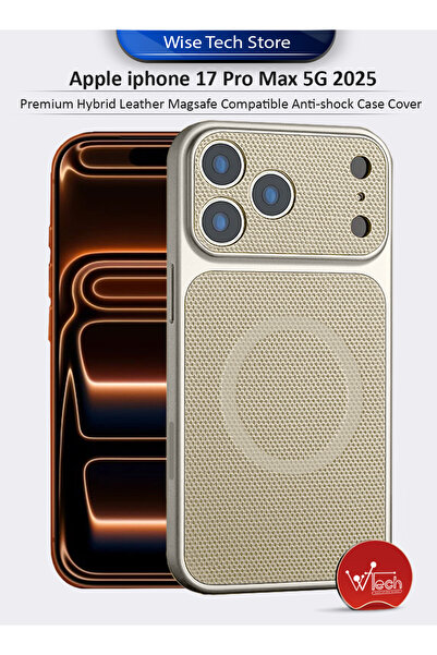 Wtech Apple iphone 17 Pro Max 5G 2025 Premium Hybrid Leather Magsafe Compatib...