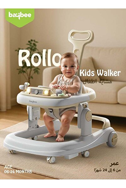 BAYBEE 3 in 1 Rollo Baby Walker for Kids, Parental Push Handle, 5 Adjustable ...