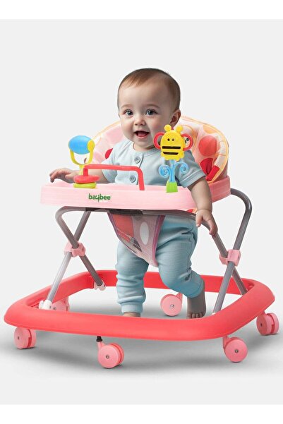 BAYBEE مشاية أطفال شرومو للأطفال مع ارتفاعين قابلين للتعديل و4 مقاعد قابلة لل...