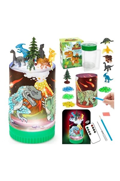 OEM Set creativ pentru copii cu lumină de noapte cu dinozauri și telecomandă