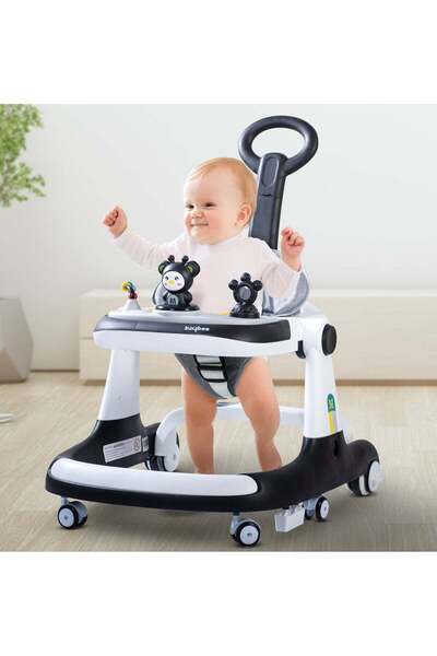 BAYBEE مشاية أطفال ماغنوم 2 في 1 للأطفال، مشاية دفع للأطفال مع مقبض دفع للوال...