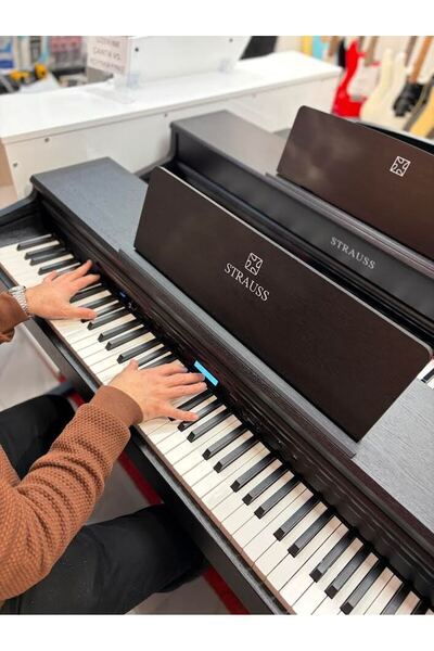 GMC MUSIC STORE Strauss STP-310BK Siyah Çekiç Aksiyonlu Dijital Piyano