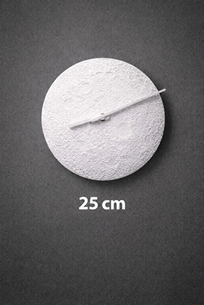 ZORO Modern Ay Yüzeyi Dekoratif Duvar Saati 25 cm
