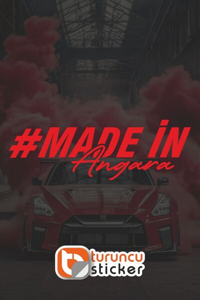 Turuncu Sticker Maden İn Angara Sticker 20X5.8 cm – Vehicle – Motor – Laptop ...