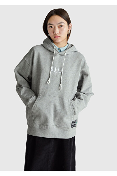 United Colors of Benetton Hanorac unisex gri melange din bumbac și amestec de...