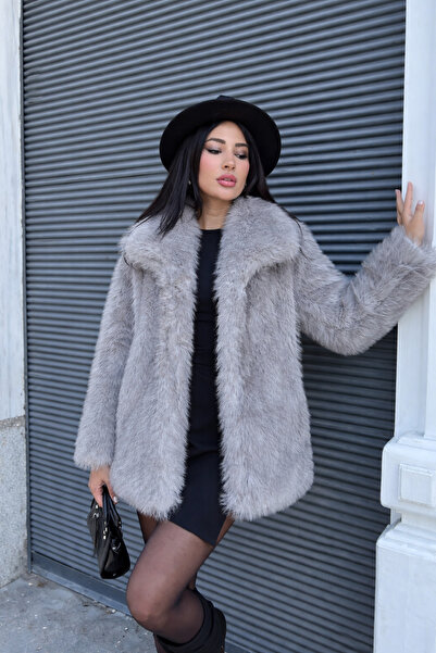 Göker Life Kadın Kışlık Peluş Kürk