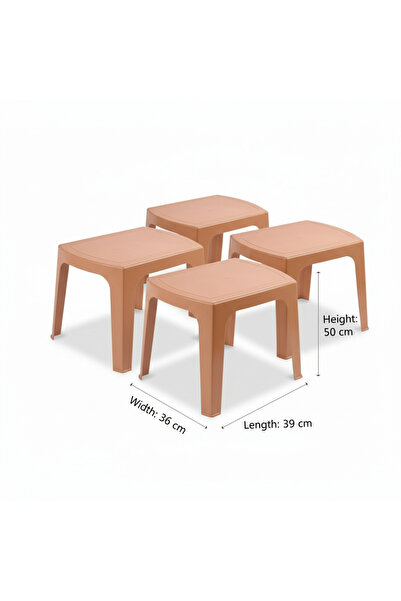 ANAKA Plastic side table, 4-piece set