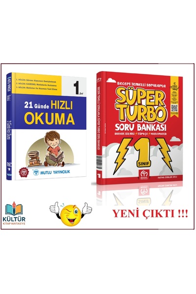 Mavi Tebeşir Yayınları 1. Sınıf 21 Günde Hızlı Okuma ( Yeni Ürün !! ) & Süper...