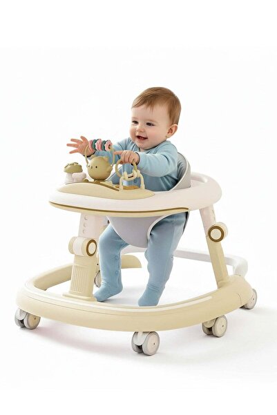 BAYBEE مشاية أطفال بيتاليا برو 2 في 1، قابلة لتعديل الارتفاع بخمسة مستويات، م...