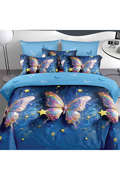 OEM Lenjerie de pat pentru pat dublu 2 persoane, 6 piese, Finet, DREAM-1126