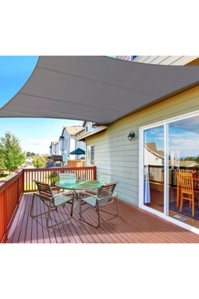 Gardlov Shade cloth 4x3m, sun protection, resistance, 120 g/m², gray, assembl...