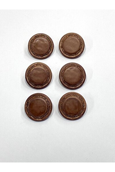 karantuhafiye أزرار معاطف وسترات إيطالية / D مظهر جلدي / تان / مجموعة من مظهر...