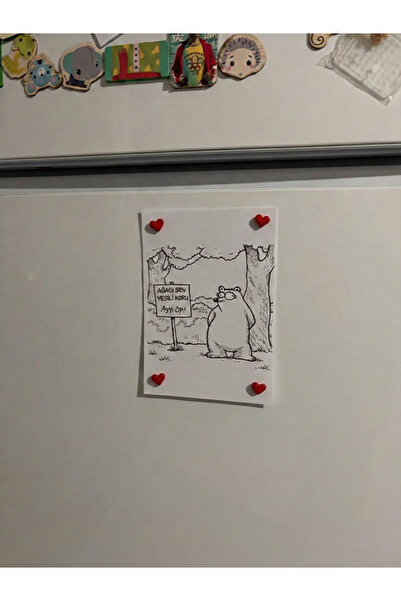 VoxelBytes Kalp Magnet 4’lü Set | Minimal Dekoratif Buzdolabı Magneti