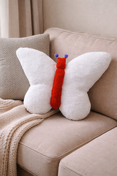 Beta διακοσμητικό βελούδινο μαξιλάρι πεταλούδας