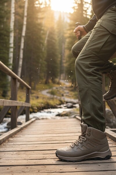 enoch حذاء إينوخ فورزا للرجال مقاوم للماء للمشي لمسافات طويلة في الهواء الطلق...