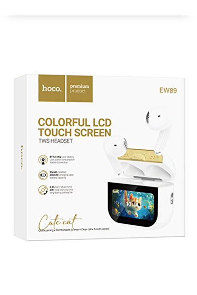 hoco. Hoco » Casti Wireless, In Ear, BT 5.4, 300mAh, Ecran tactil, Multifuncț...