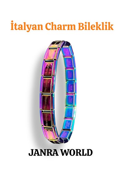 JANRA WORLD İtalyan Charm Bileklik – Paslanmaz Çelik, Her Bileğe Uygun