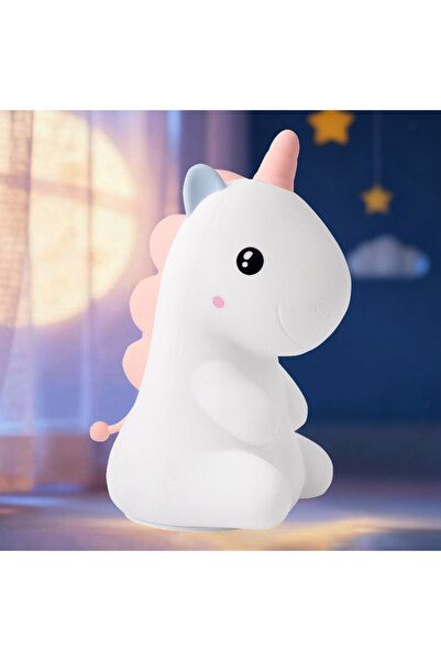 wayawaa Cute unicorn night light, made of silicone, 5V-USB 1200mAh rechargeab...