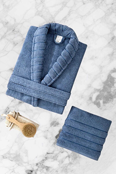 Mira Home طقم روب حمام ومنشفة فاخر للرجال من AquaLoom مصنوع من القطن بنسبة 10...