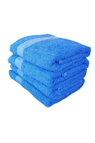 Mira Home مجموعة من 4 مناشف يد للوجه مصنوعة من القطن بنسبة 100% باللون الأزرق...