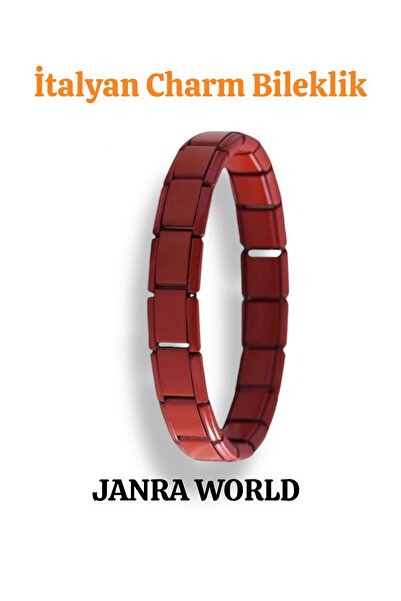 JANRA WORLD Italian Charm Bracelet – Stainless Steel, Fits Any Wrist