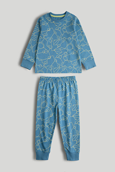MOTHERCARE Çizgisel Araba Desenli Pijama Takımı