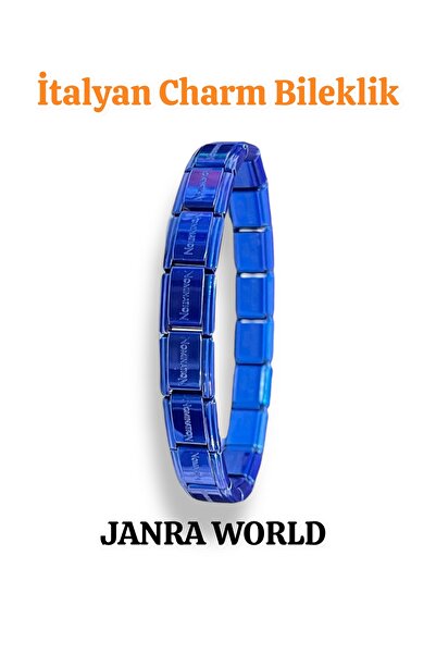 JANRA WORLD Italian Charm Bracelet – Stainless Steel, Fits Any Wrist