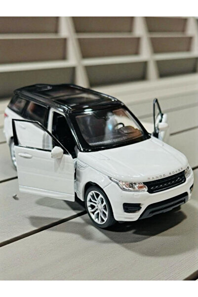 ÖZ OFİS Range Rover Sport Beyaz 1/36 Ölçek Çek Bırak Özellikli Metal Model Ar...