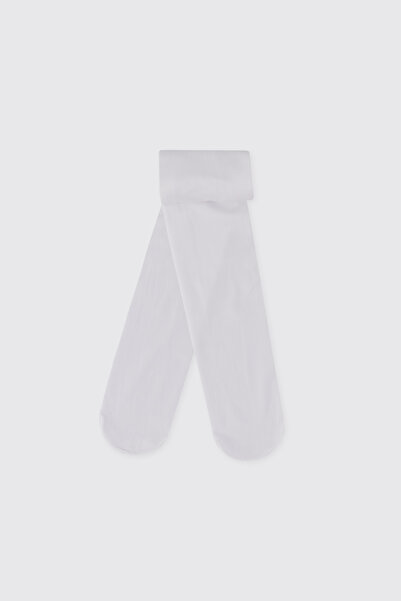 Panço Kız Bebek Mikro Beyaz Külotlu Çorap