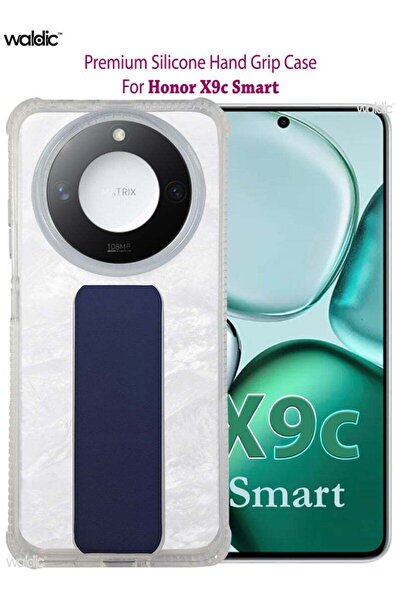 Generic Honor X9c Smart Silicone Protective Back Case Cover - Dark Blue