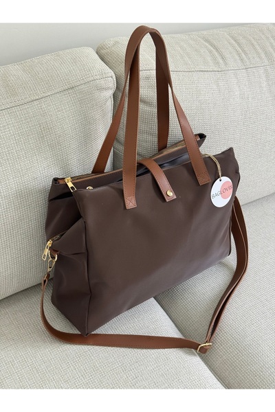 BAGLOVİS Laptop Portable Women's Shoulder Bag Suitable for Mother-Baby Use En...