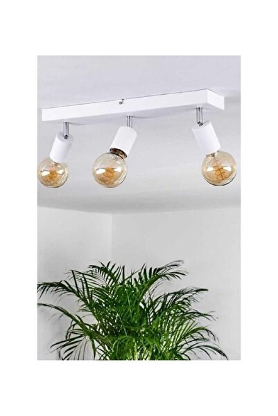 RİOLİGHT MODERN BEYAZ 3XE27 MAFSALLI HAREKETLİ BAŞLIK(GLOP AMPUL HARİÇ) METAL...
