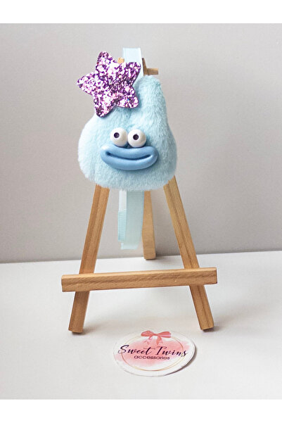 Sweet twins accessories Sevimli Mavi Çocuk Taç Simli Yıldızlı Çocuk Tacı