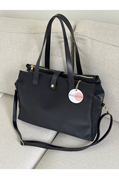 BAGLOVİS Laptop Portable Women's Shoulder Bag Suitable for Mother-Baby Use En...