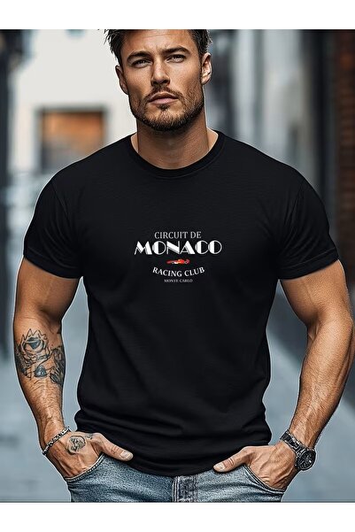 PARUNIV Tricou Barbati Monaco, model rally, circuit Monaco, casual, aventura,...