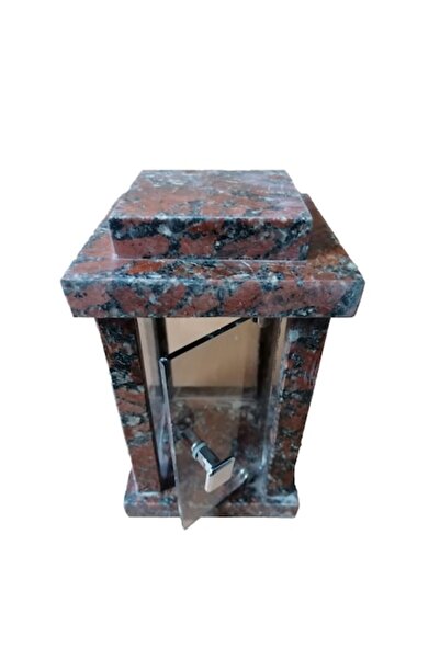 OEM Red Granite Lantern Ukraine, 13 x 14 x 23 cm