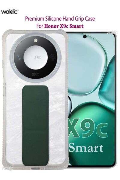 Generic Honor X9c Smart Silicone Protective Back Case Cover - Green