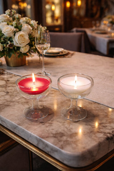 GLASSBLOWİNGART20 ÇİFT CİDARLI 2 li SET ŞAMDAN