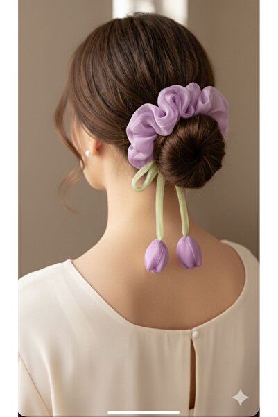 SOFT Лілея ліловий волосся пучок шпилька ліловий лілея гумова шпилька