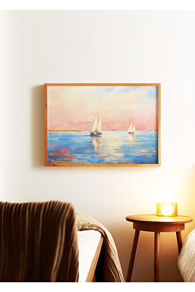 ARTHOUSECOLLECTIVE Blue Horizon - Landscape Poster Collection - Frameless Pos...
