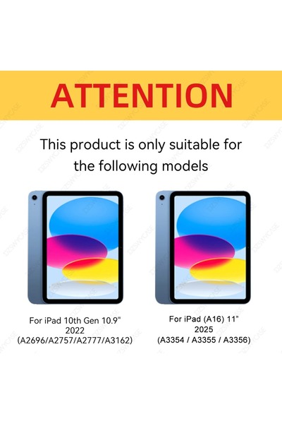 GoGoPlus İpad 11 A16 2025 10. Nesil 10.9 Kılıf Katlanır Kalem Bölmeli Tri Folding Standlı Uyku Modlu Kapak