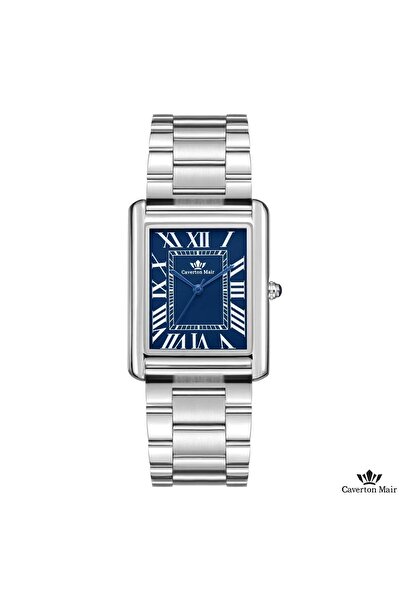 Caverton Mair Caverton Mayer watch with navy blue dial and steel strap