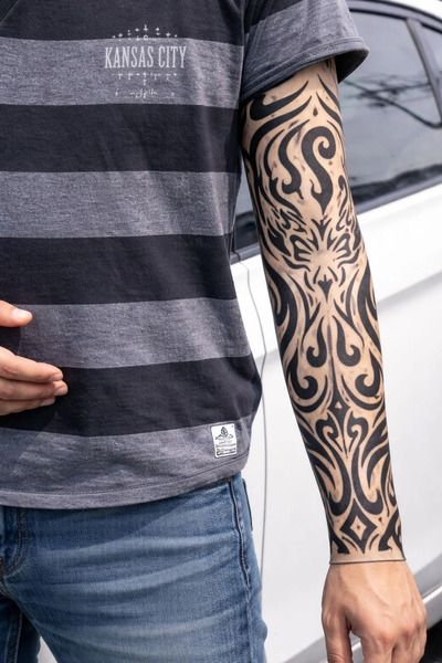 Twin Store Wearable Arm Tattoo Socks Tattoo 3D Printed Arm Leg Tattoo 2 Piece...