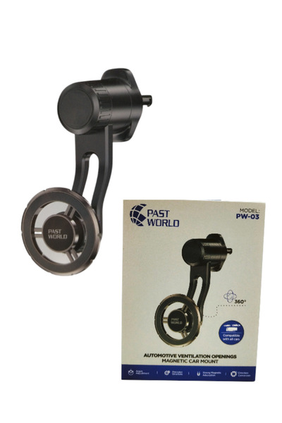 PAST WORLD حامل جوال للسيارة مغناطيسي يركب في فتحات المكيف – – تثبيت قوي ودور...