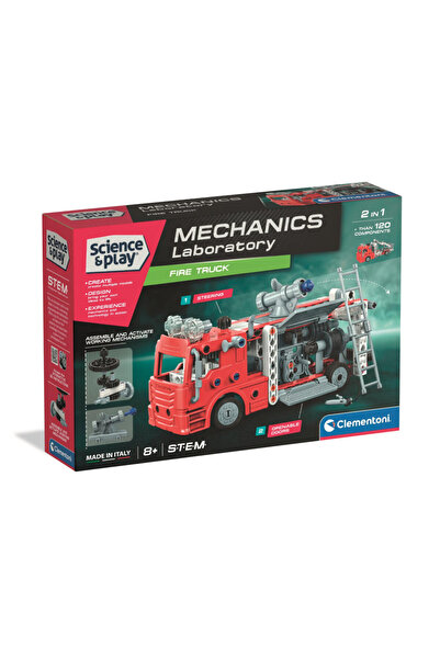 CLEMENTONI 2-in-1 Fire Truck Construction Toy