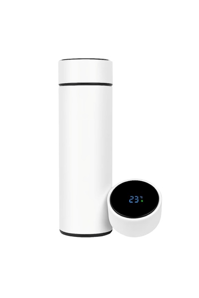 EMATTEIRO Smart Thermos 500ml with LED Temperature Display, Stainless Steel, ...